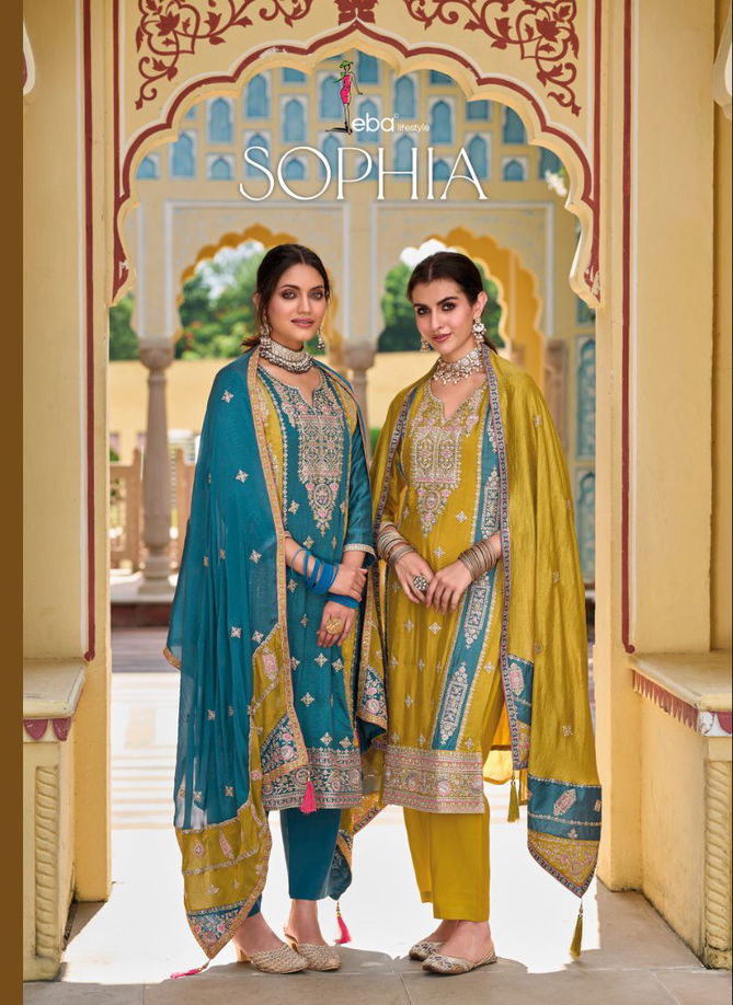 Eba Sophia Premium Silk Wedding Salwar Kameez Catalog
